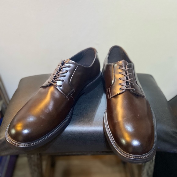 Zara Brown Leather Oxfords